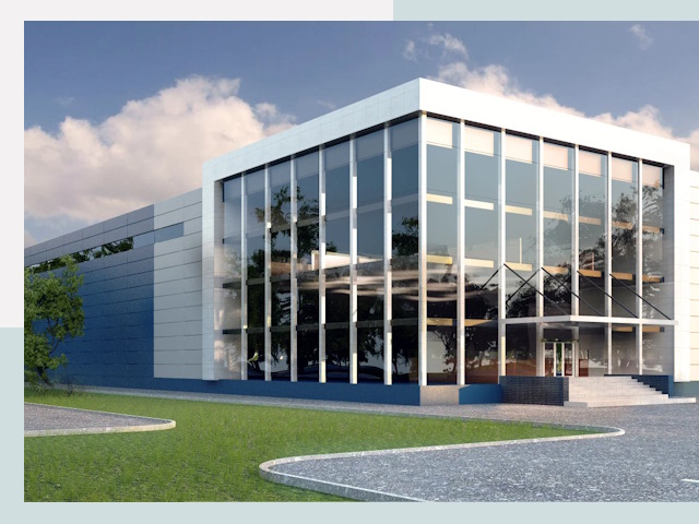 Торговые здания в октябрьском