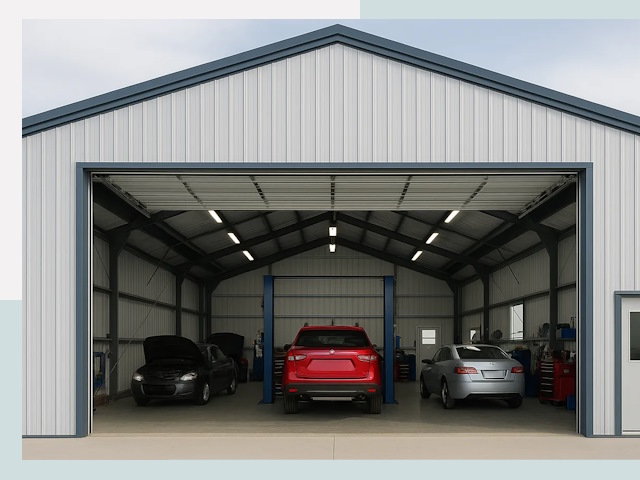 Ангары из сэндвич панелей от 621 руб. в Октябрьский