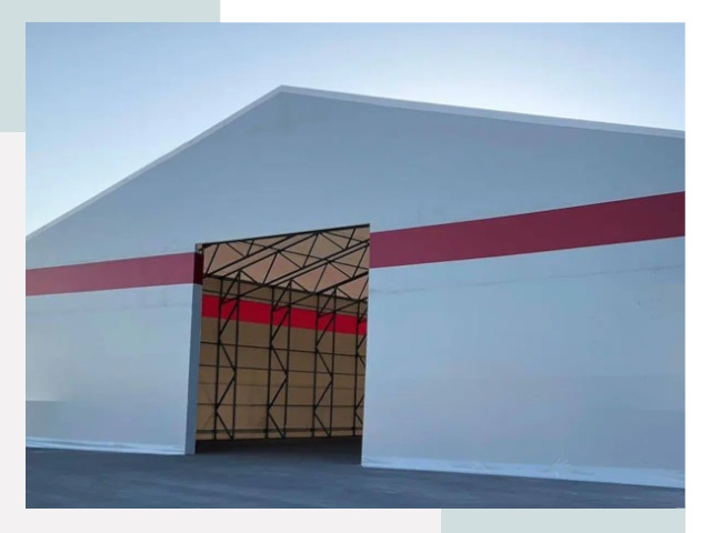 Быстровозводимые ангары в октябрьском