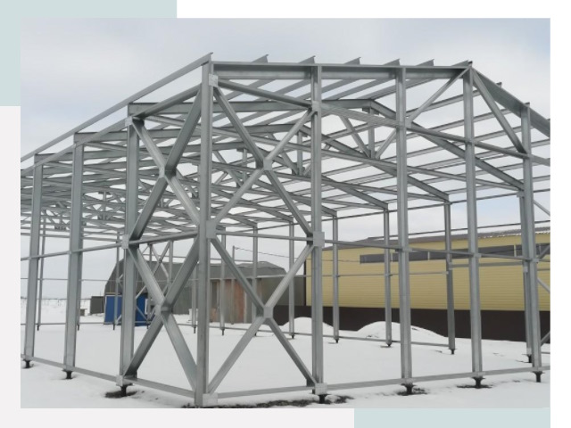 Каркасные ангары в октябрьском