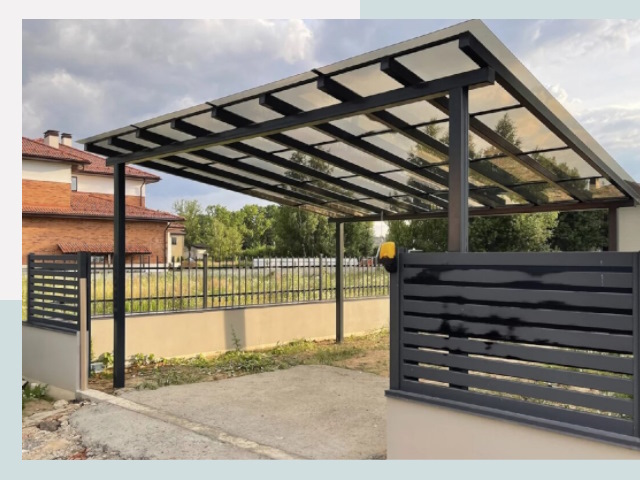 Металлические навесы в Октябрьский от 621 руб. за м²